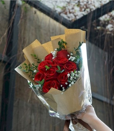 Long Stem Pink Rose Bouquet